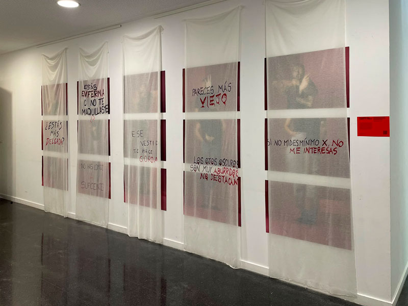 Instalación expositiva curso de fotografía en estudio