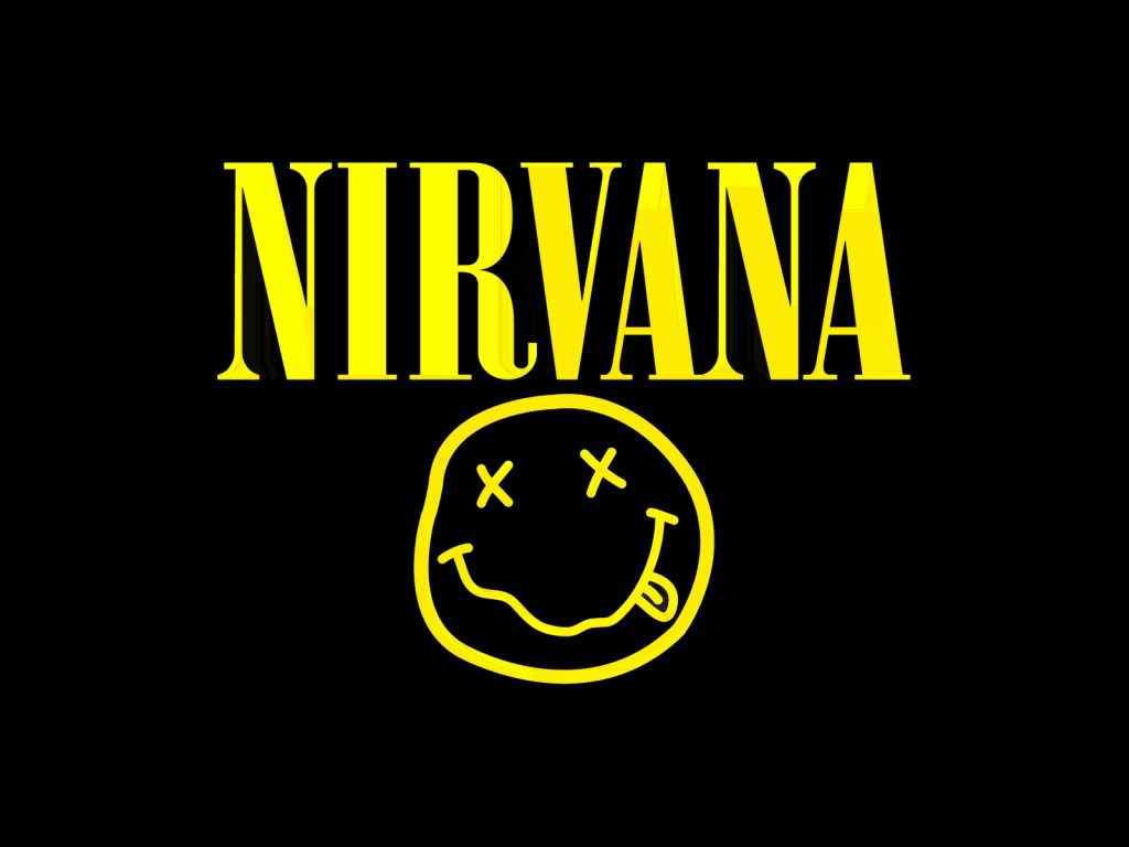 Logotipo e la banda Nirvana realizado con la tipografía Boldoni